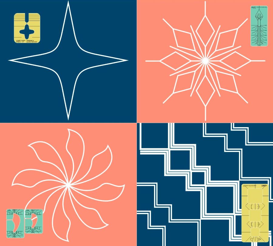 Punch with Judy > Westalee Design Mrs. Claus Template Set 5 Pce